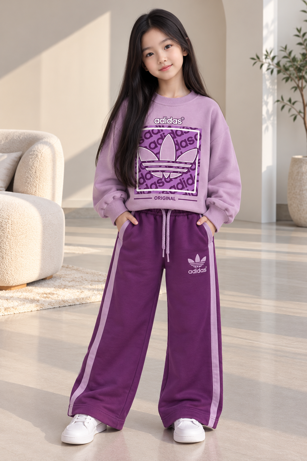 Lila Eşofman Takımı