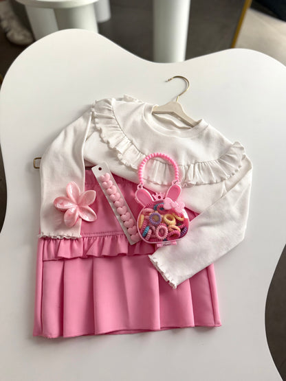 5 Parça Pink Kombin