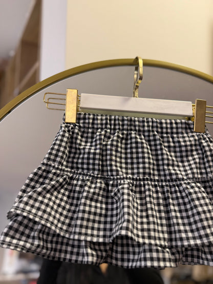 Siyah Kareli Kat Etek