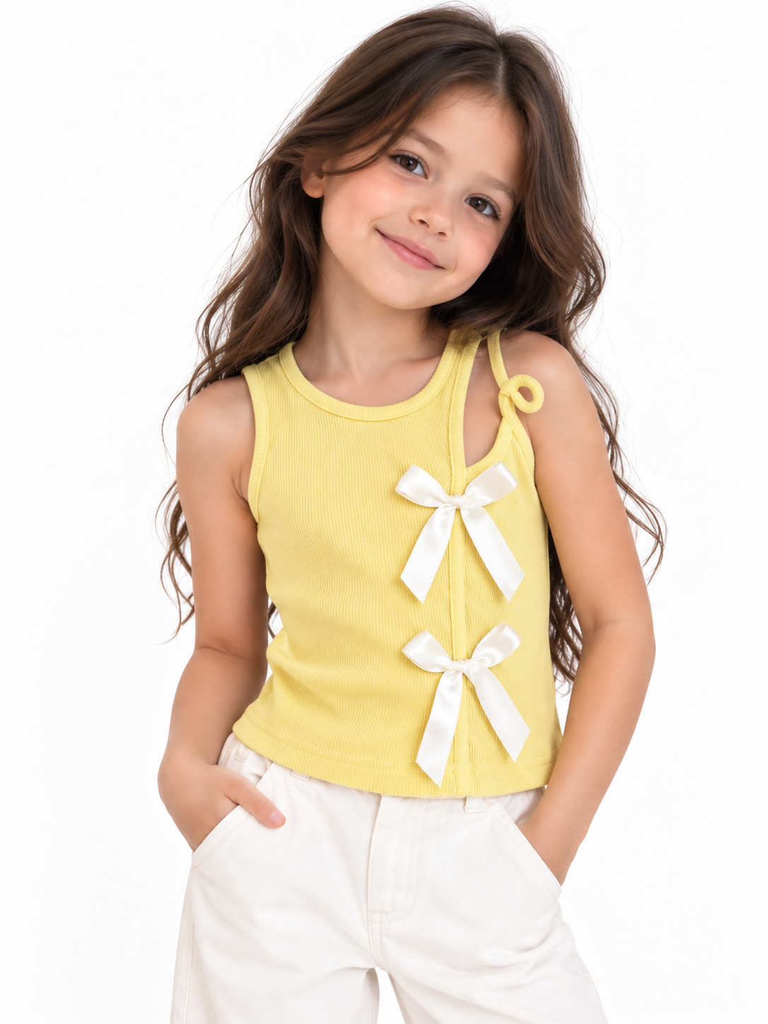 Sarı Crop Top