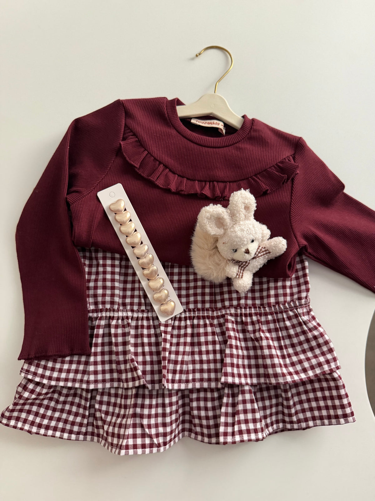 Bordo Bluz/Etek Premium Kombin