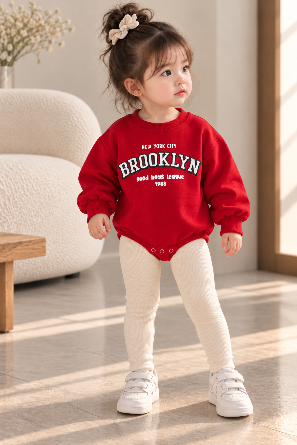 Brooklyn Kırmızı Çıtçıtlı Romper