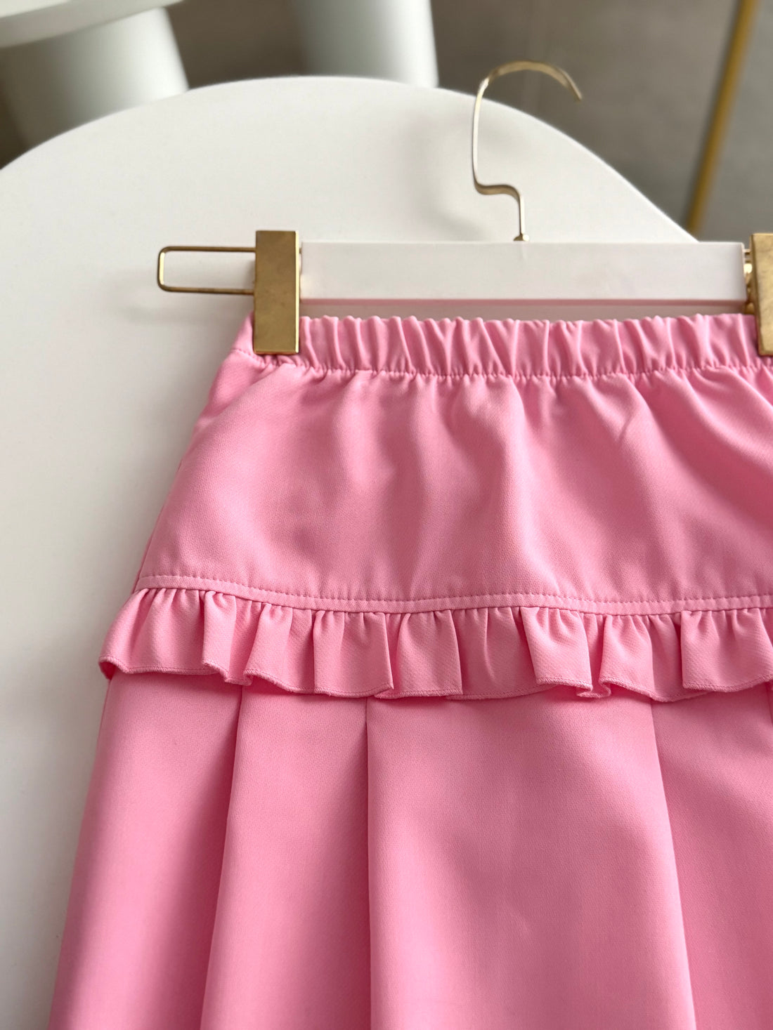 Pembe Fırfır Etek