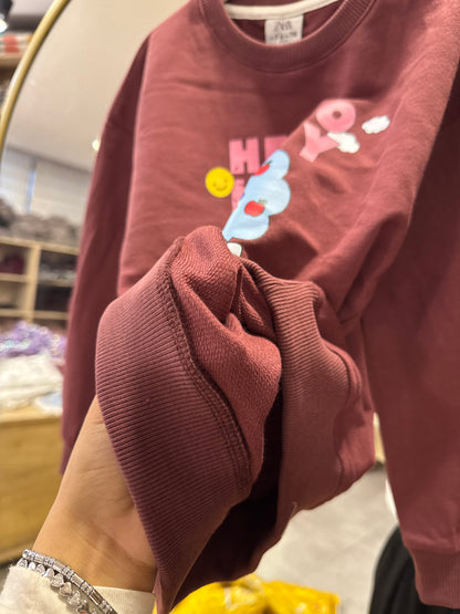 Hello Kıtty 2 İplik Sweatshirt
