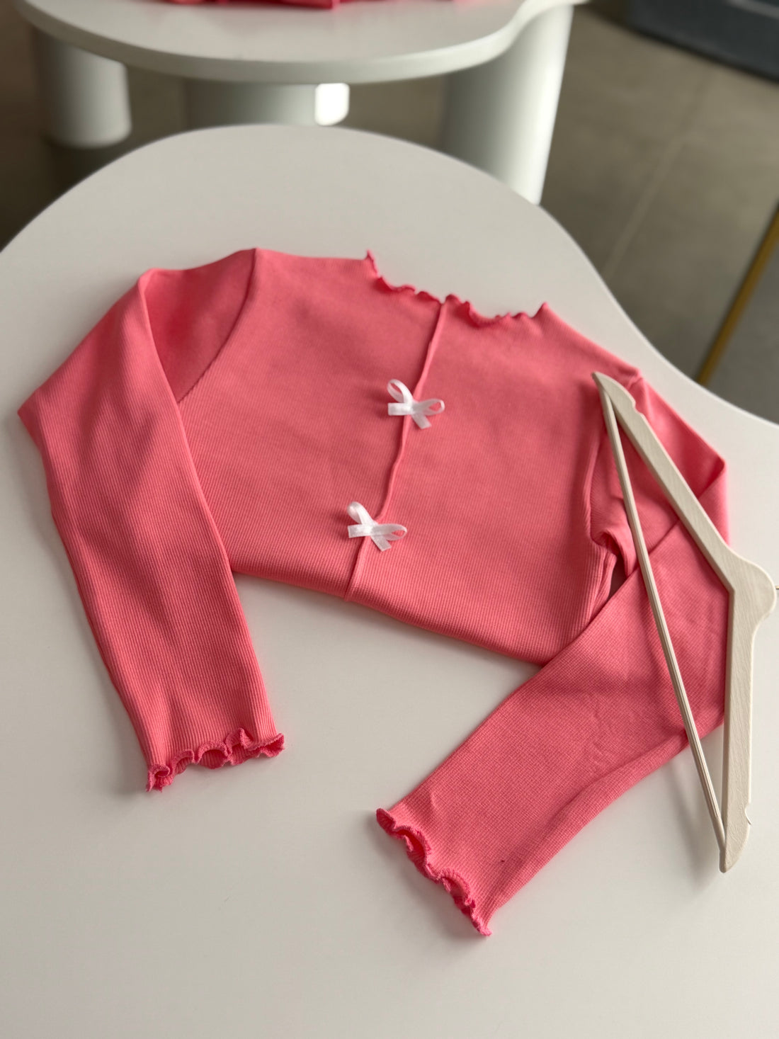 Somon Ribbon Detaylı Bluz