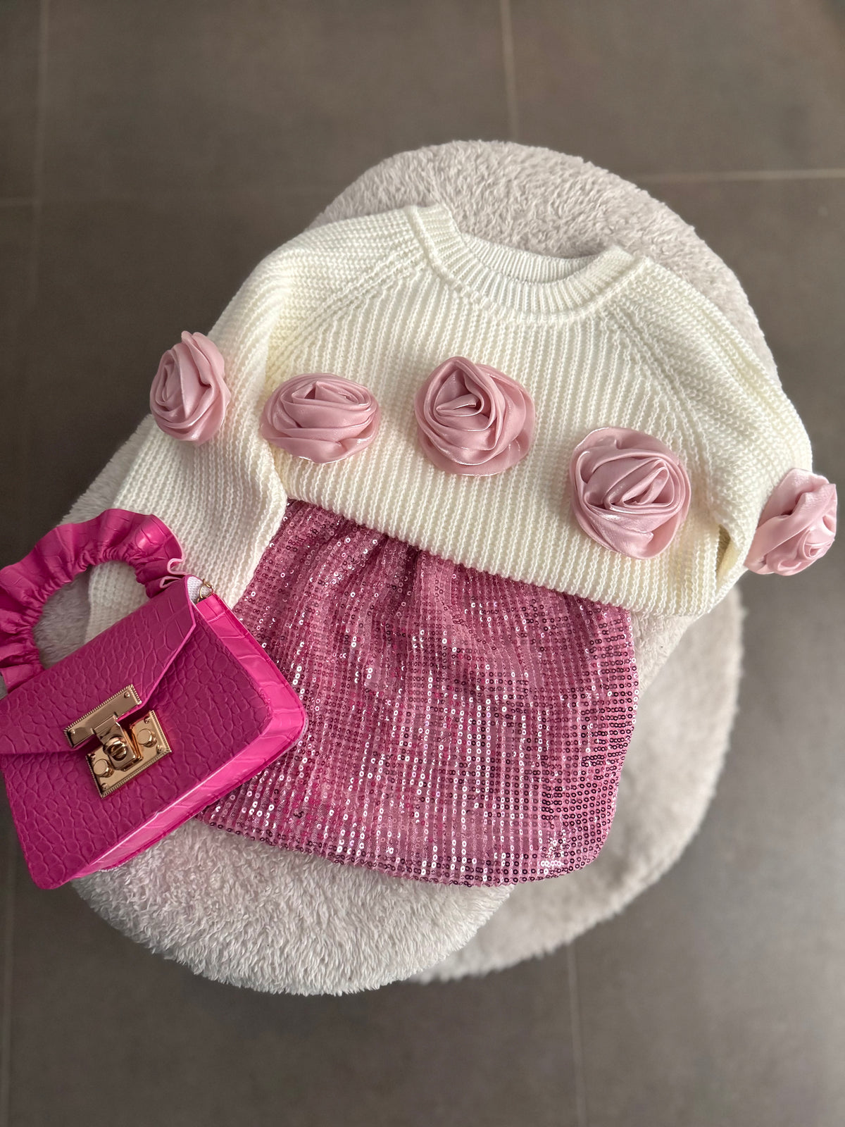 Rose Işıltılı Kombin