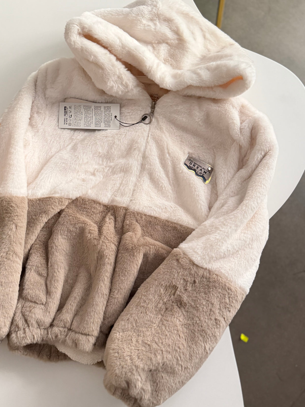 Kahve Peluş Mont