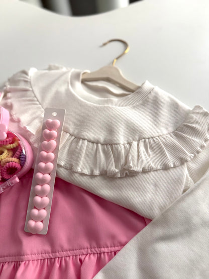 5 Parça Pink Kombin