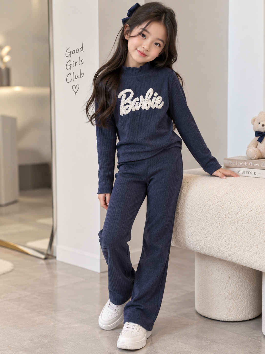 Lacivert Barbie Balıkçı Yaka Takım