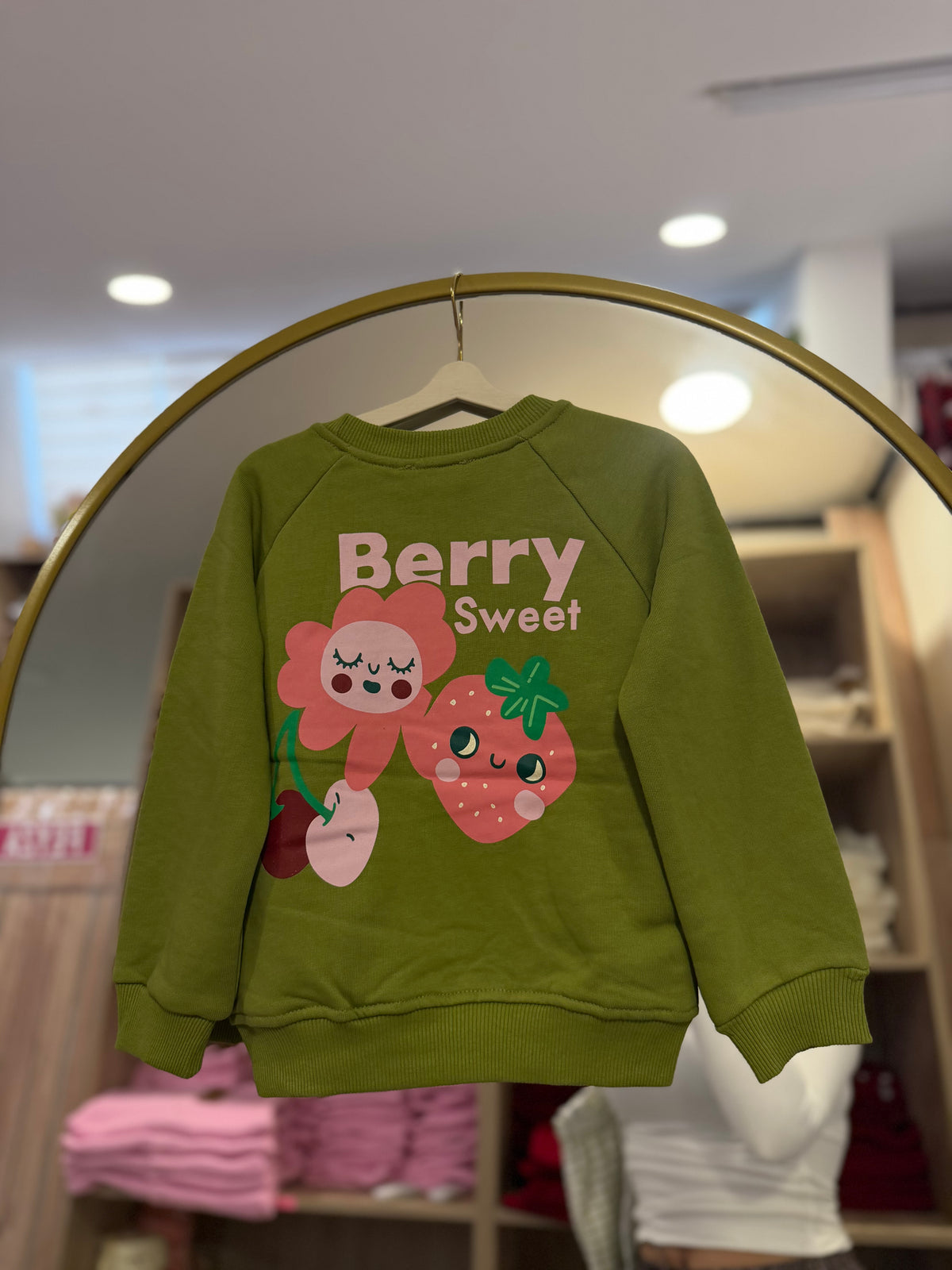 Yeşil Berry Kare Desen Takım