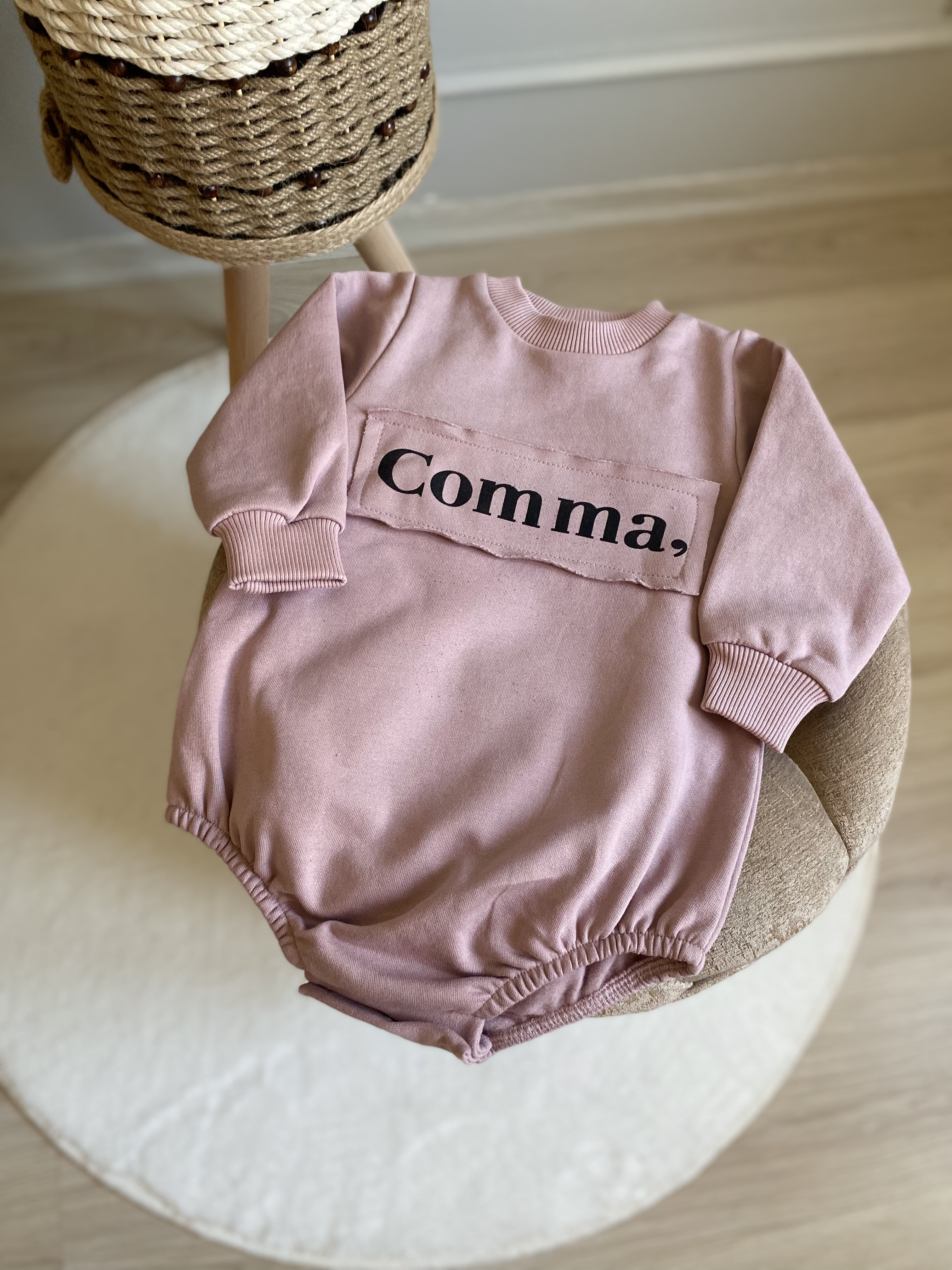 Rose Comma Romper