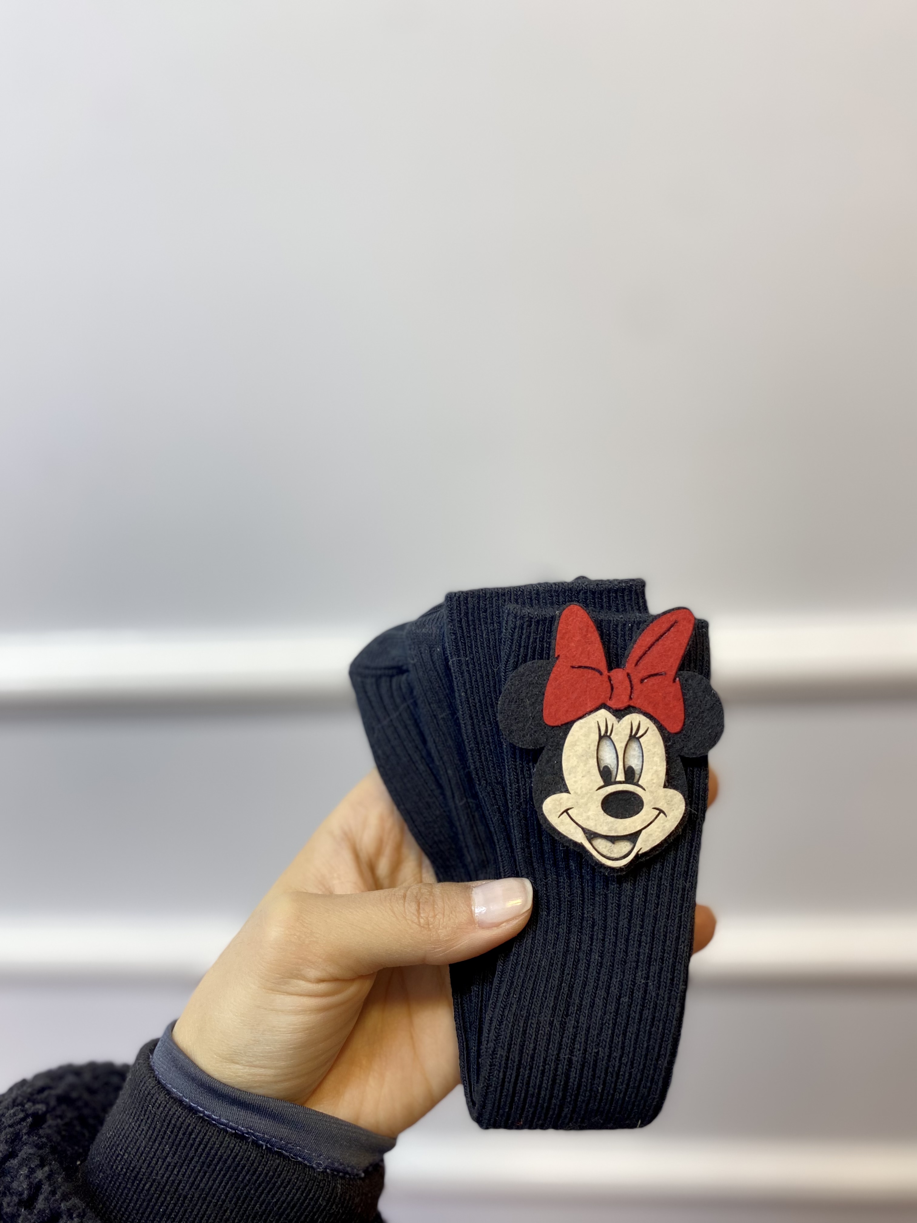 Siyah Mickey Diz Altı