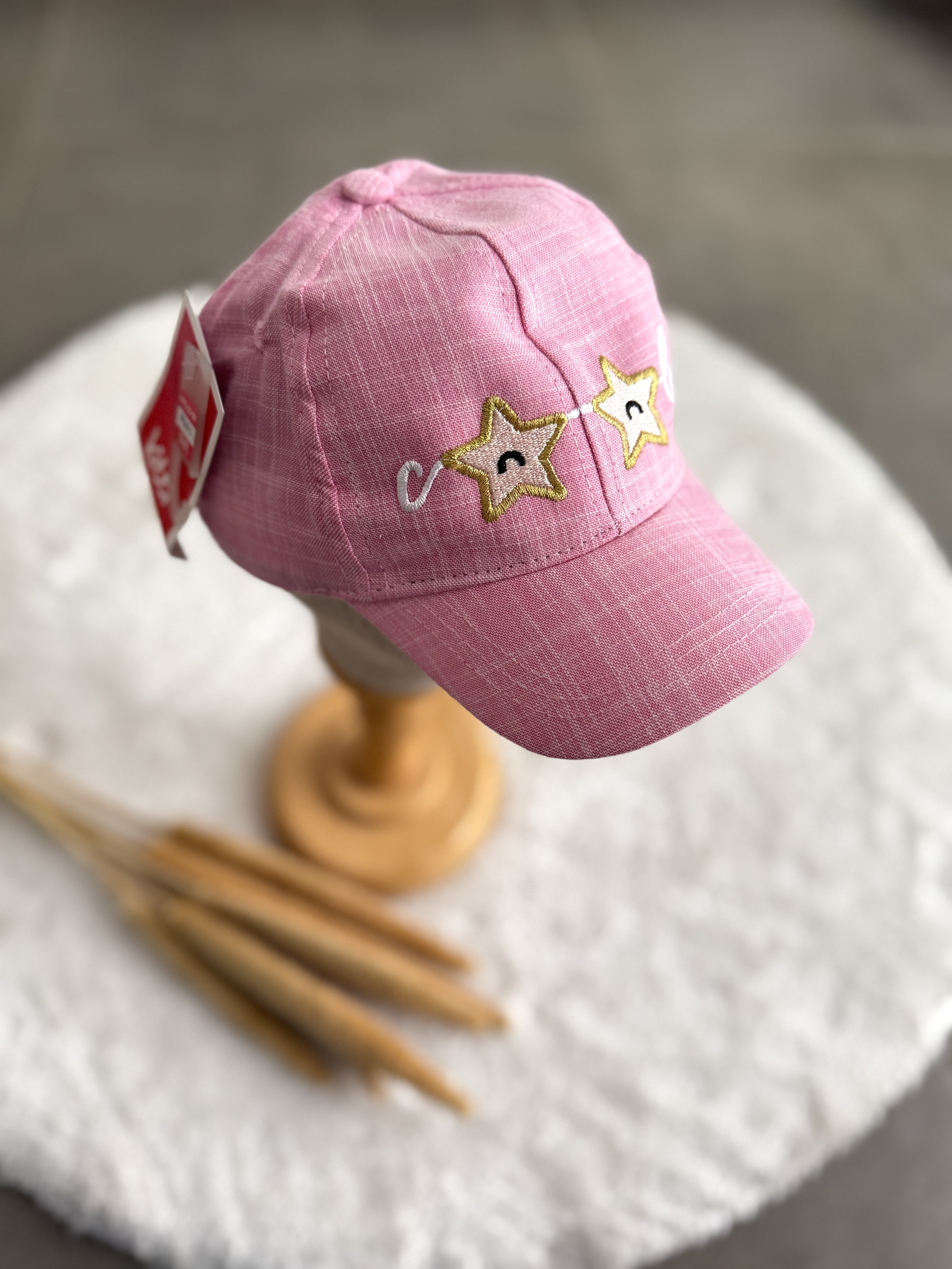 Pudra Gözlük Desenli Kep 1/3 Yaş