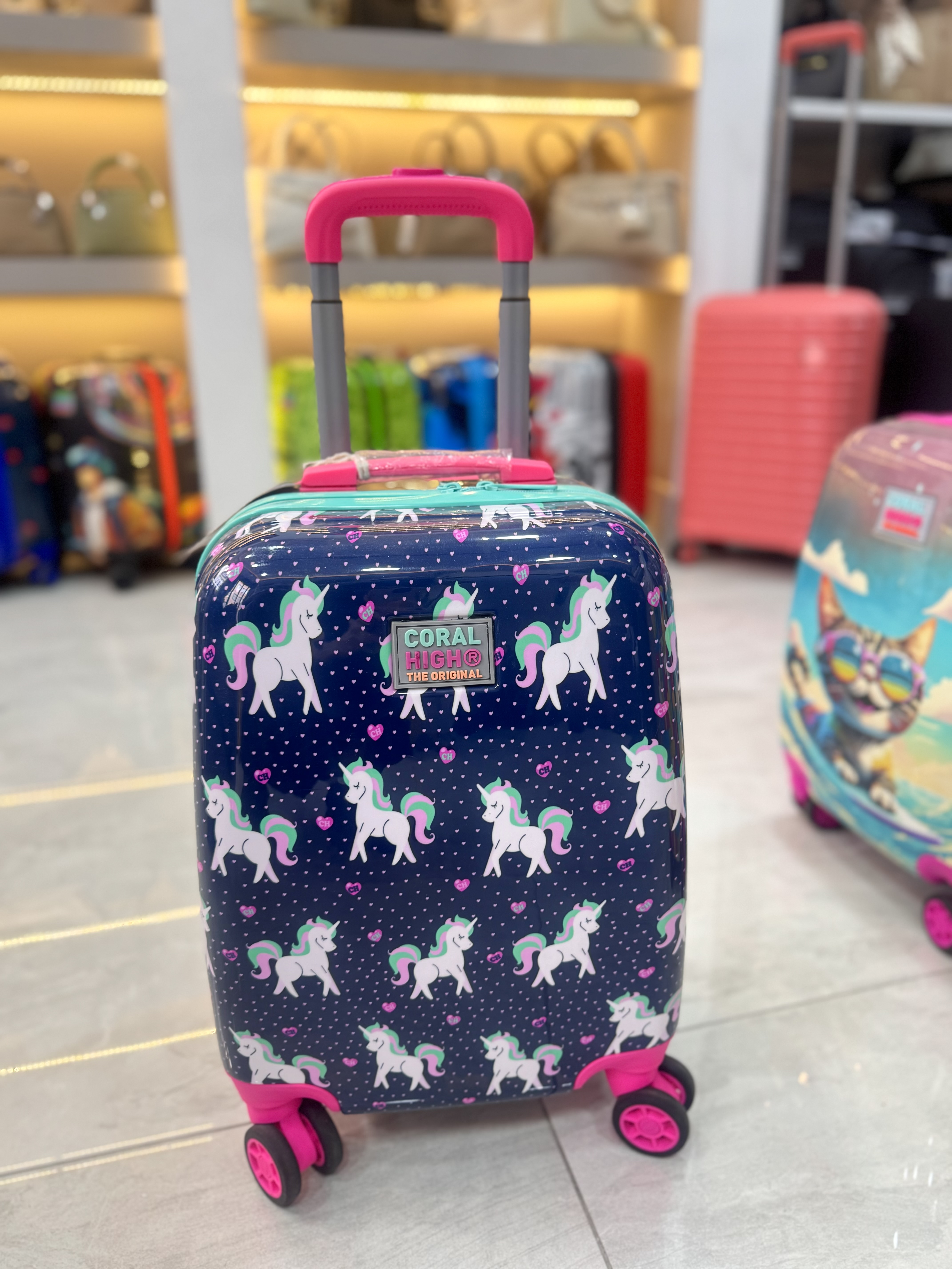 Unicorn Baskılı Çocuk Valiz