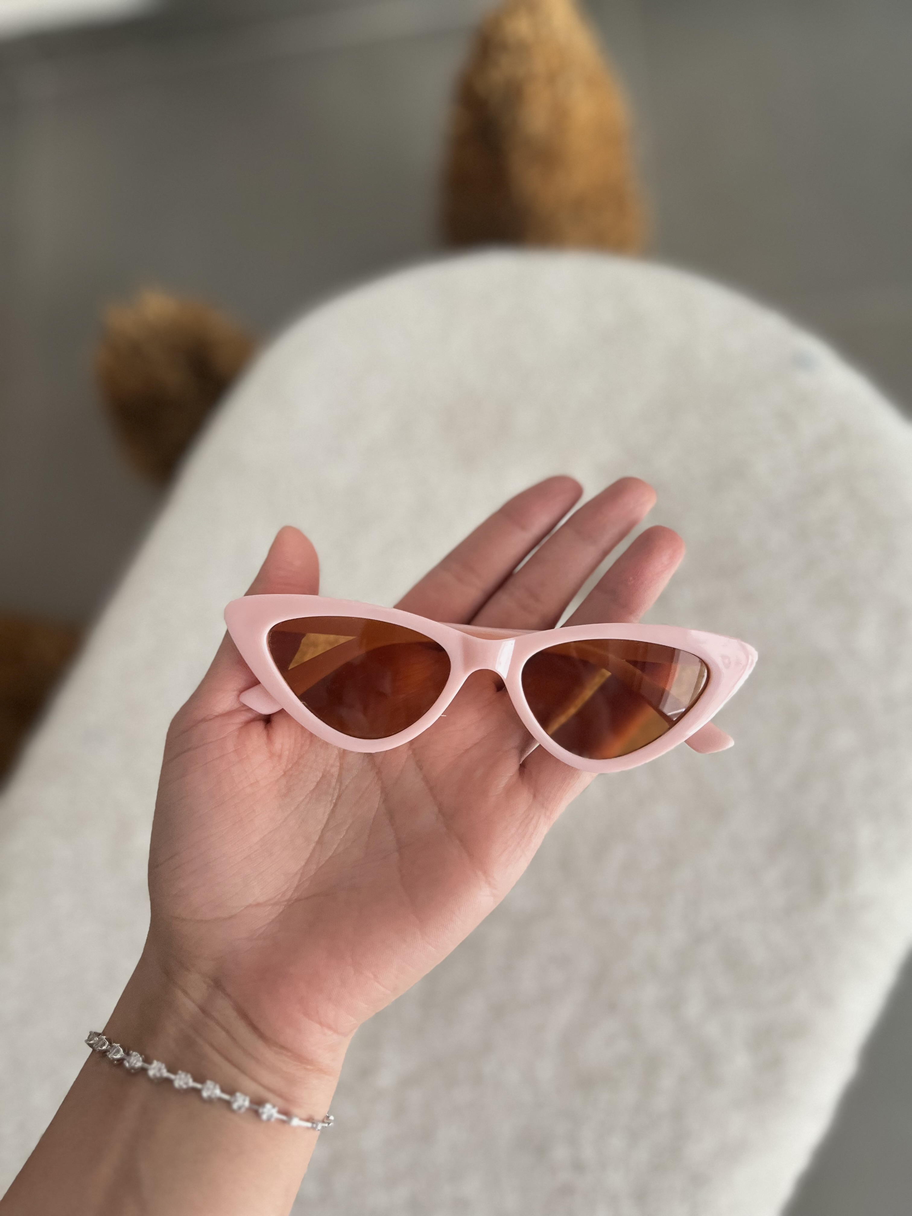 Pembe Cat Eyes Gözlük