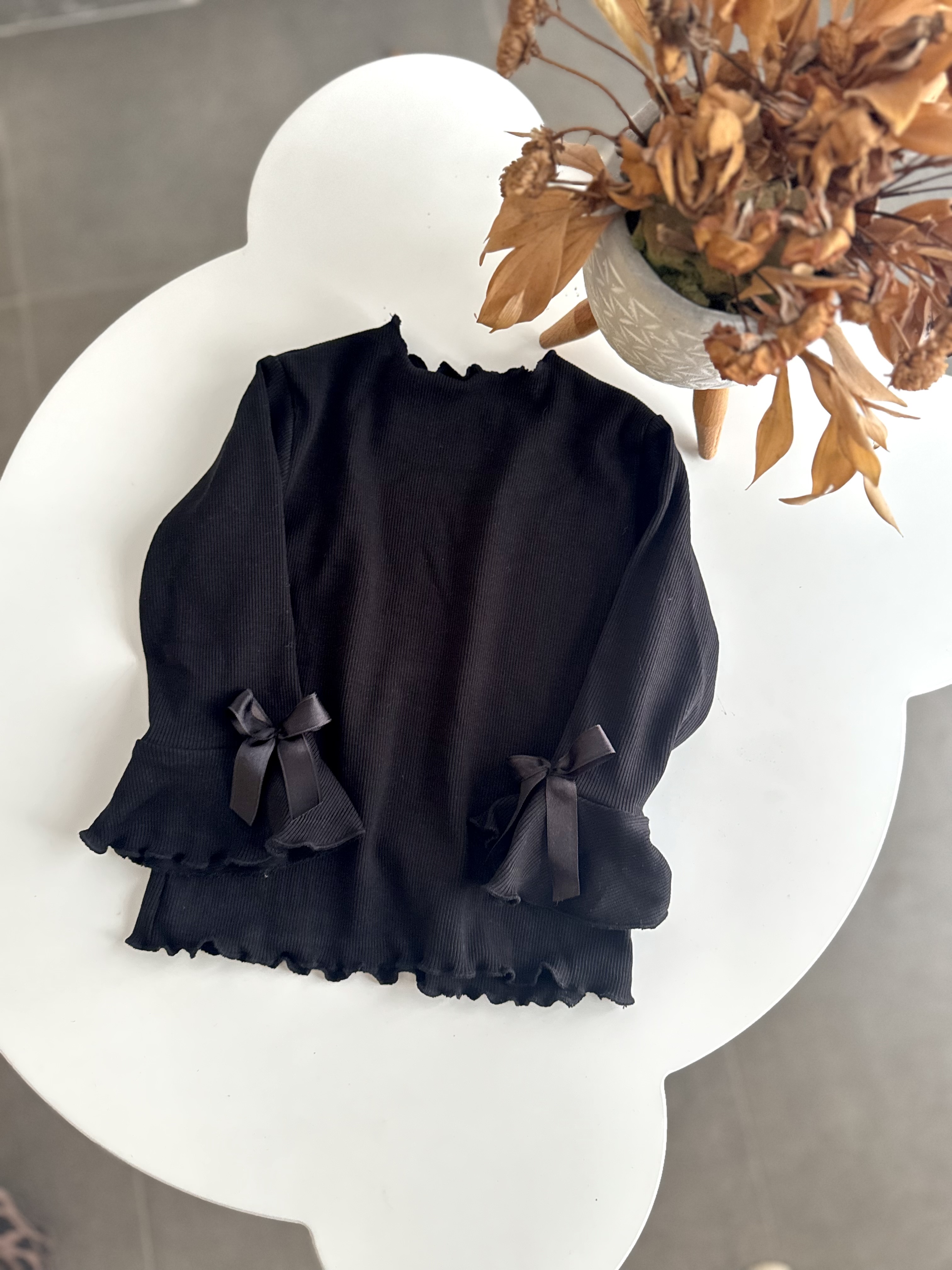 Siyah Prenses Kol Bluz