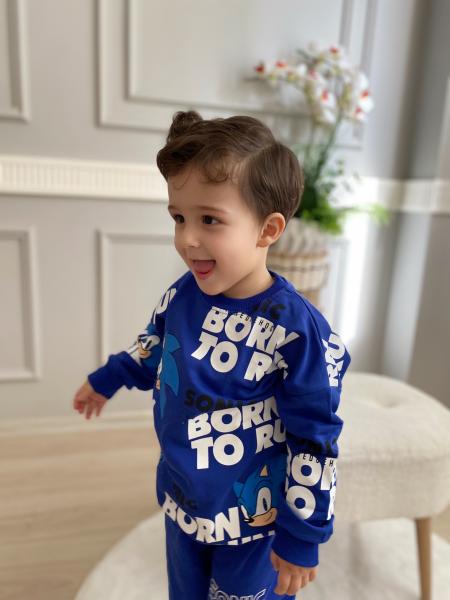 Mavi Sonic Baskı Mevsimlik Takım