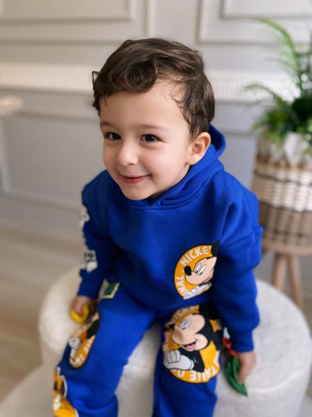 3/10 Yaş Mickey Şardonlu Parlement Mavisi Takım