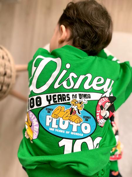 Erkek Çocuk Yeşil Mickey Logolu Mevsimlik Takım