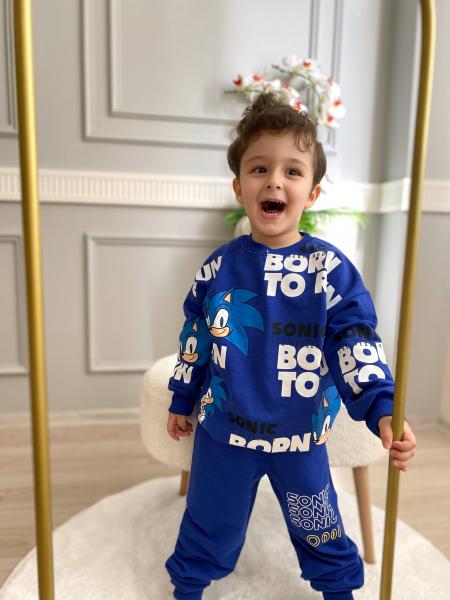 Mavi Sonic Baskı Mevsimlik Takım