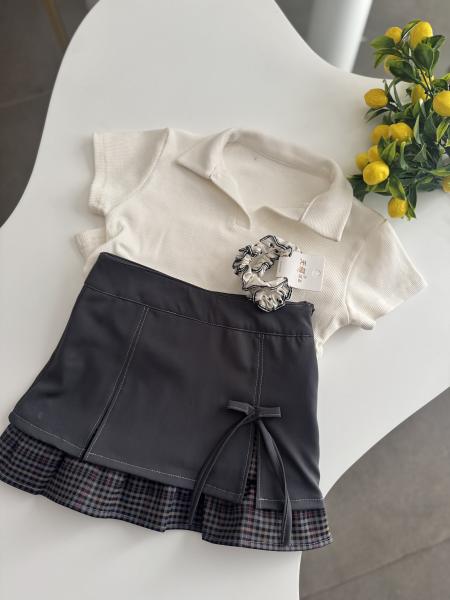 Tasarım Bluz Etek Kombin(Toka Hediyeli)