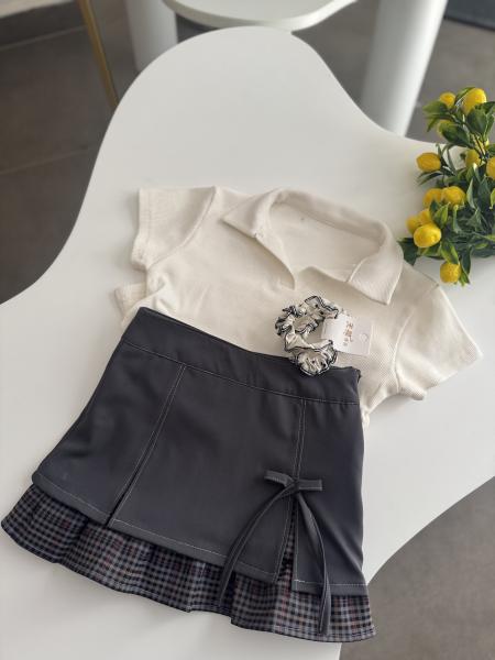 Tasarım Bluz Etek Kombin(Toka Hediyeli)