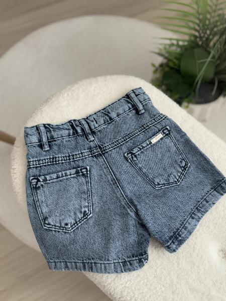 Ribbon Denim Şort